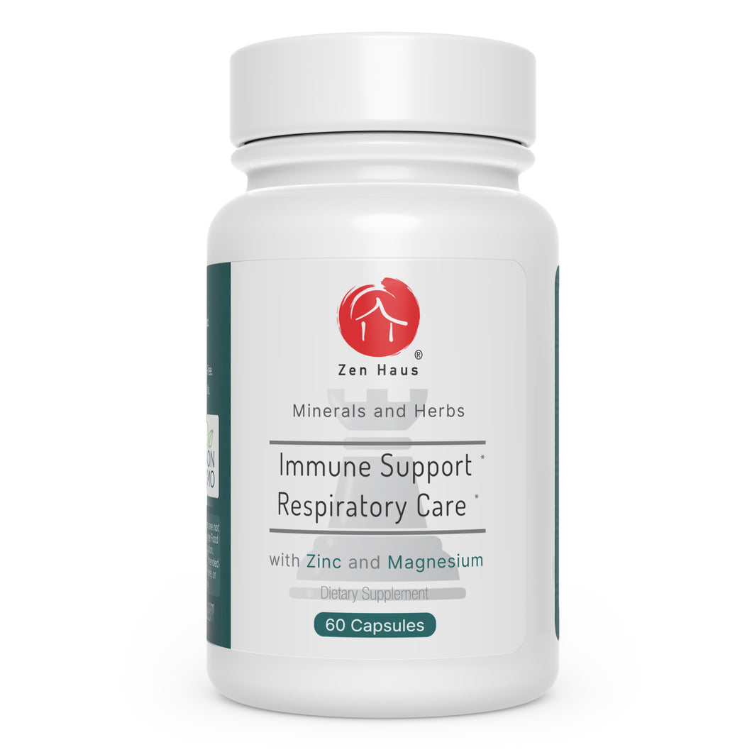 Immune and Respiratory Support - Zinc, Quercetin, Magnesium Glycinate/Taurate, Elderberry, Echinacea, Olive Leaf Extract, Cystein, Leucine, Lysine, Melatonin