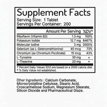 Supplement Facts for Zen Haus Dual Form Iodine with Selenium
