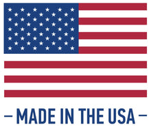 American flag above the words “Made in the USA.”